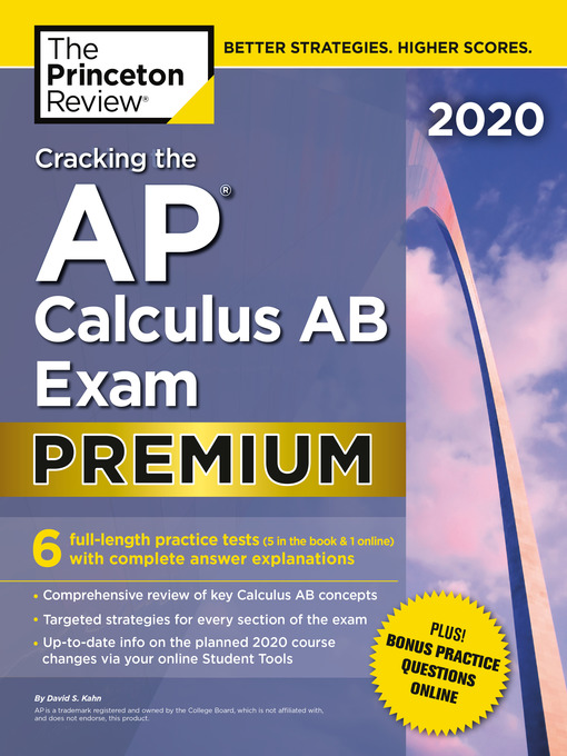 Title details for Cracking the AP Calculus AB Exam 2020, Premium Edition by The Princeton Review - Wait list